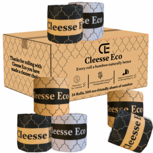 Wrapped 100% bamboo classic white toilet paper 24 rolls