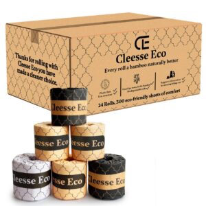 Wrapped 100% bamboo classic white toilet paper 24 rolls
